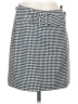 Nine West 100% Polyester Checkered-gingham Gray Casual Skirt Size 4 - photo 1