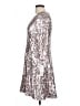 Eliza J 100% Polyester Metallic Silver Cocktail Dress Size 12 - photo 5