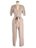 June & Hudson 100% Polyester Stripes Orange Jumpsuit Size M - photo 1