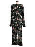 BCBGMAXAZRIA 100% Polyester Floral Black Green Jumpsuit Size L - photo 2