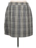 Nine West Plaid Gray Casual Skirt Size L - photo 2