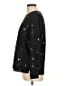 Madison 100% Polyester Stars Black Long Sleeve Blouse Size L - photo 5