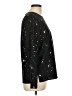 Madison 100% Polyester Stars Black Long Sleeve Blouse Size L - photo 4