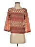 Japna 100% Polyester Orange 3/4 Sleeve Blouse Size S - photo 1