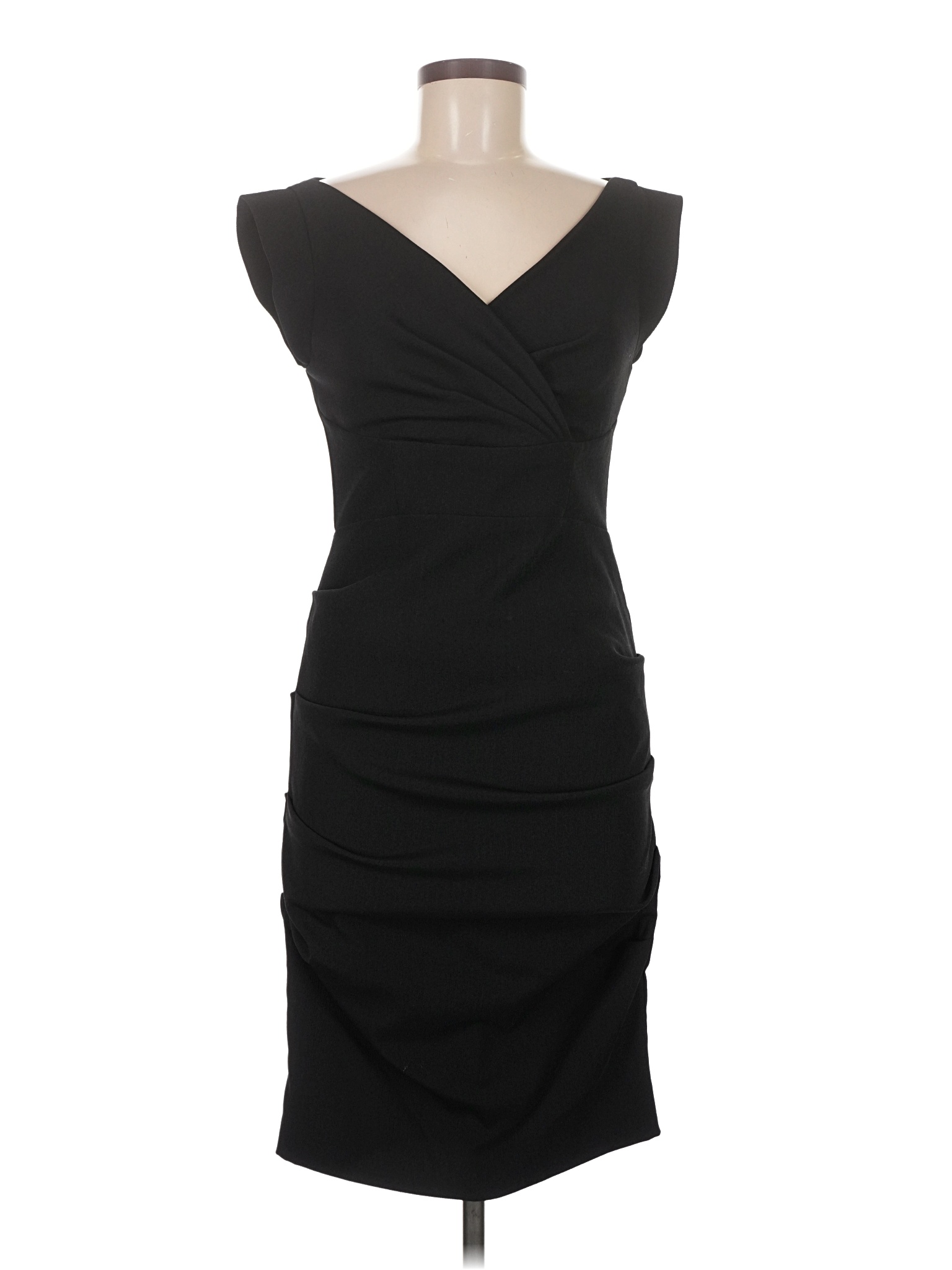 nicole miller little black dress Nicole Miller Studded Belt Pleat Dress XS/S  OMNIA