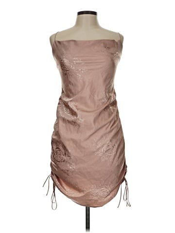 Woven Pink Cocktail Dress (view 1)