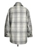Tahari Plaid Gray Coat Size M - photo 2