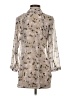 CAbi 100% Polyester Floral Ivory 3/4 Sleeve Blouse Size XS - photo 2