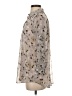 CAbi 100% Polyester Floral Ivory 3/4 Sleeve Blouse Size XS - photo 5