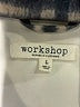 Workshop Republic Clothing Plaid Ivory Coat Size L - photo 6