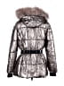 MICHAEL Michael Kors 100% Nylon Metallic Silver Gold Snow Jacket Size L - photo 2