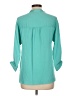 Milly Teal 3/4 Sleeve Blouse Size L - photo 2