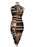 Unbranded Animal Print Brown Cocktail Dress Size XL - photo 2