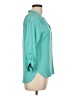 Milly Teal 3/4 Sleeve Blouse Size L - photo 4