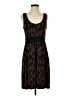 MICHAEL Michael Kors Graphic Brown Casual Dress Size S - photo 1