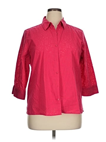 Charter Club 3/4 Sleeve Button-Down Shirt (view 1)