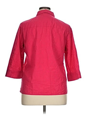 Charter Club 3/4 Sleeve Button-Down Shirt (view 2)
