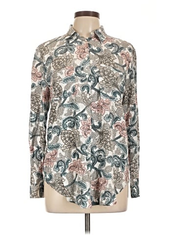 Ann Taylor LOFT Outlet Long Sleeve Button-Down Shirt (view 1)