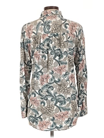 Ann Taylor LOFT Outlet Long Sleeve Button-Down Shirt (view 2)