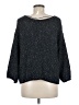 Free People Tweed Gray Blue Pullover Sweater Size M - photo 2