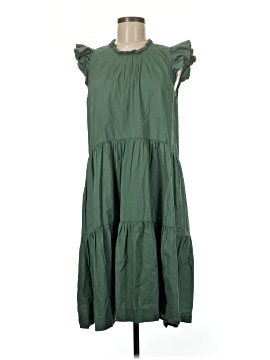 green emerald velvet dress Claude L/S Dress L / Cream | Women main image 1