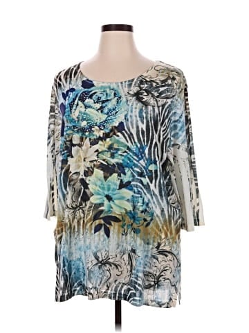 Liz & Me 3/4 Sleeve Blouse (view 1)