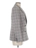 Lini Plaid Gray Blazer Size 8 - photo 4
