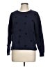 J.Crew 100% Cotton Polka Dots Blue Pullover Sweater Size L - photo 1