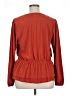 Calligraphie Red Long Sleeve Blouse Size XL - photo 2