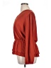 Calligraphie Red Long Sleeve Blouse Size XL - photo 5