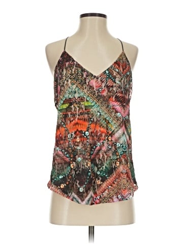Lavender Brown Sleeveless Blouse (view 1)