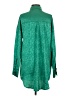 12th Tribe 100% Polyester Green Long Sleeve Blouse Size S - photo 2
