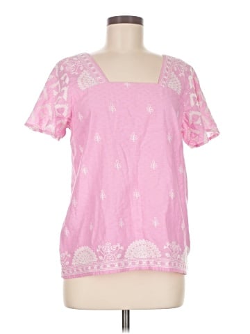 Forever That Girl for Anthropologie Short Sleeve Blouse (view 1)