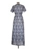 Unbranded 100% Polyester Paisley Blue Casual Dress Size M (estimated) - photo 2