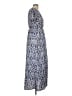 Unbranded 100% Polyester Paisley Blue Casual Dress Size M (estimated) - photo 4