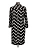 Donna Morgan Chevron-herringbone Black Casual Dress Size 10 - photo 2