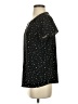 Hilary Radley 100% Polyester Stars Black Short Sleeve Blouse Size S - photo 5