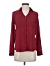 Express Burgundy Long Sleeve Button-Down Shirt Size S - photo 1