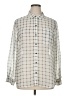 Old Navy Checkered-gingham Ivory Long Sleeve Button-Down Shirt Size XL - photo 1