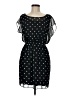 Soprano 100% Polyester Polka Dots Black Cocktail Dress Size M - photo 1