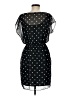 Soprano 100% Polyester Polka Dots Black Cocktail Dress Size M - photo 2