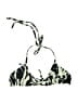 Unbranded Print Green Swimsuit Top Size 0 - photo 1