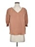 Joie 100% Silk Tan 3/4 Sleeve Silk Top Size S - photo 1