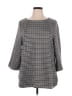 J.Jill Houndstooth Gray Long Sleeve Blouse Size XL - photo 1