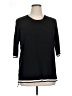 Unbranded Black 3/4 Sleeve Top Size XL - photo 1