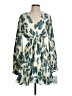 Jonathan Simkhai 100% Polyester Print Blue Casual Dress Size S - photo 1