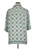 Max Studio Paisley Teal Short Sleeve Blouse Size XL - photo 2