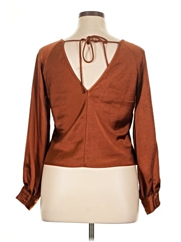 Line & Dot Long Sleeve Blouse (view 2)