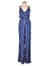 Mi ami 100% Rayon Stripes Blue Jumpsuit Size XXS - photo 1