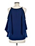 VAVA by Joy Han 100% Polyester Blue 3/4 Sleeve Blouse Size M - photo 2